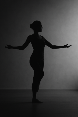 Image fille noire et blanche