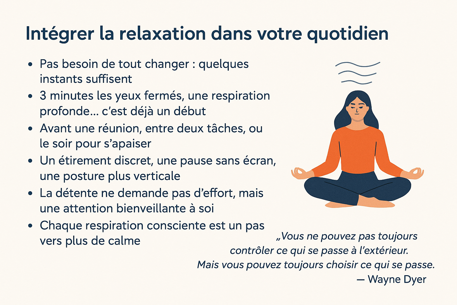 Integrer la relaxation dans votre quotidien pour blog