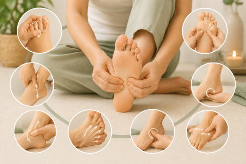 Auto massage des pieds