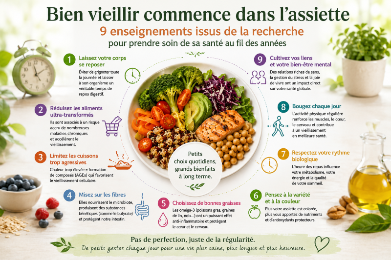 Bien vieillir grâce à une alimentation saine