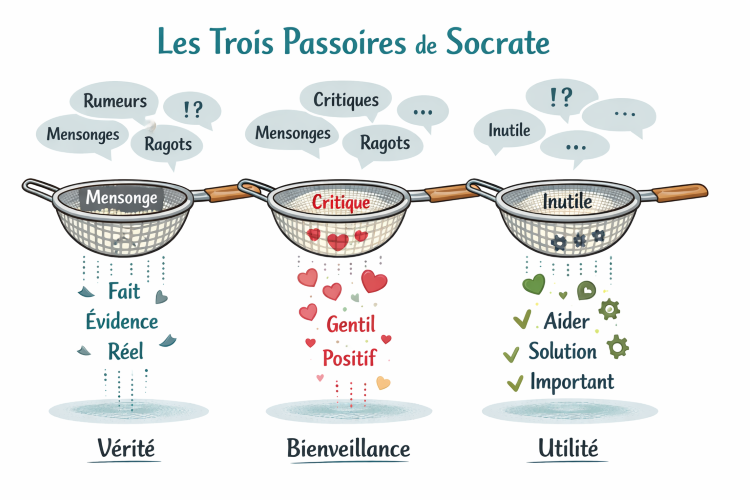 Les 3 passoires de Socrates